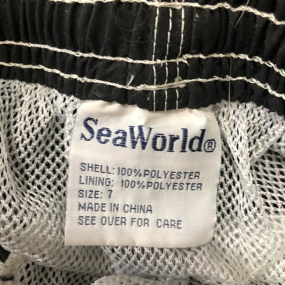 Sea World Boy’s Black Swim Trunks - Picture 4 of 6